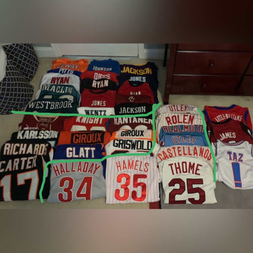 NFL, NHL, MLB, NBA, and many other Jerseys